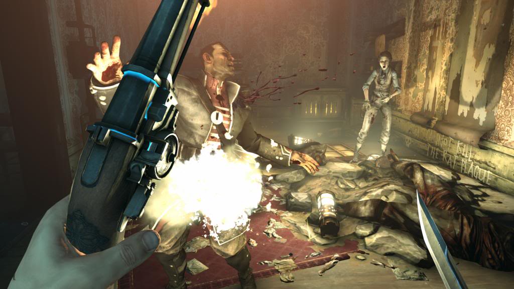 dishonored weepers combat screenshot of dishonored combat